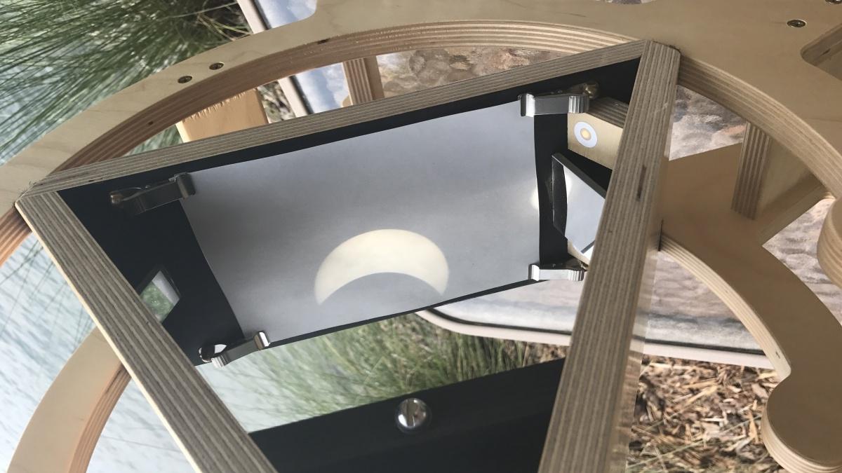 Telescopic image of an eclipse